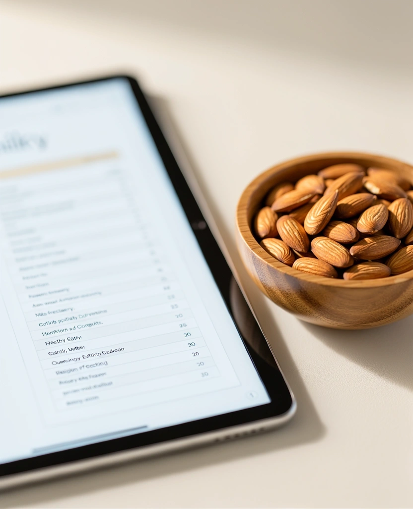 Minimalistisches Ambiente der Ernährungsberatung